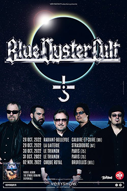 Blue Oyster Cult European Dates rescheduled to 2022